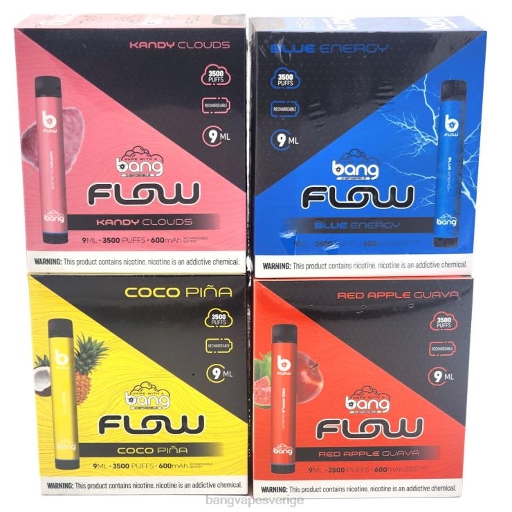 Bang Disposable Vape Review - Bang Vape Flow 3 500 puffar (förpackning med 10) disponibel V4FN037