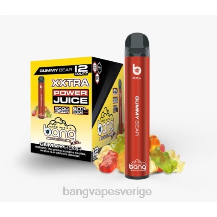 Bang Disposable Vape Review - Bang Vape XXL 2000 bloss gummibjörn V4FN017