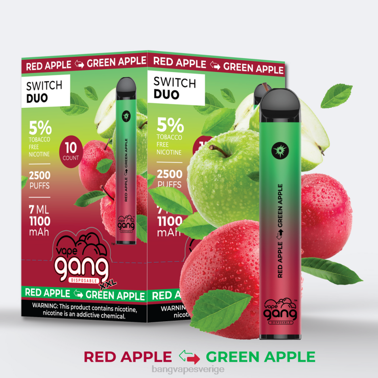 Bang Disposable Vape - Vape Gang Switch Duo 2 smaker (kartong med 10 st) passionsfrukt - guava is V4FN044