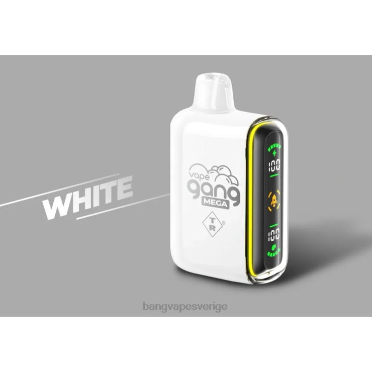 Bang Vape Shop - Vape Gang MEGA 20 000 puffar engångsvape (förpackning med 5) vit V4FN060