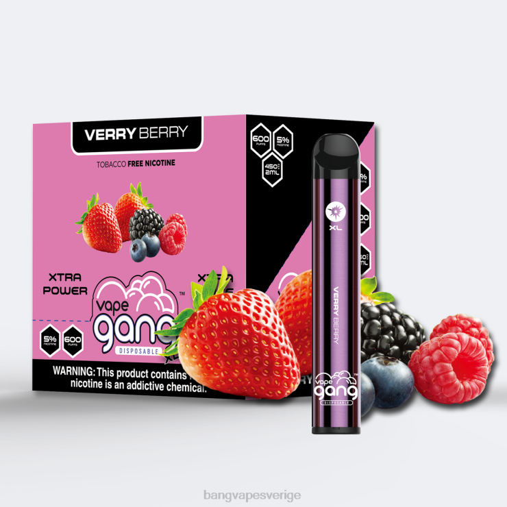 Bang Disposable Vape Review - Vape Gang XL engångsvapor 600 puffar (kartong med 10) väldigt bär V4FN069